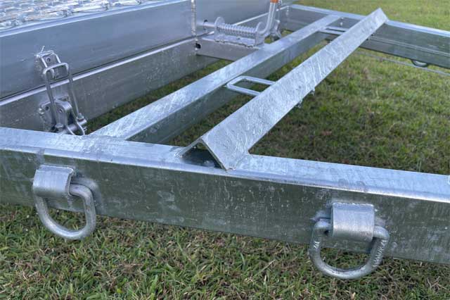 Hot Dip Galvanized Plant Trailer